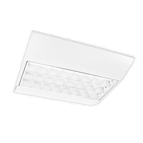TECNOLITE LUM. CUADRADO LOUVER CURVO 60.5*60.5CM BAL. ELECTR