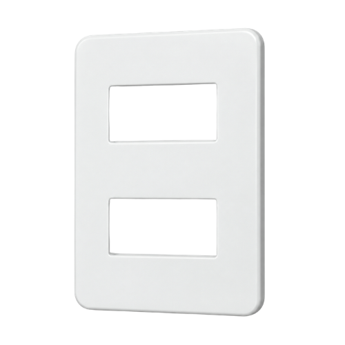 SEDNA PLACA C/SOPORTE 2 MODULOS DISTANCIADOS BLANC