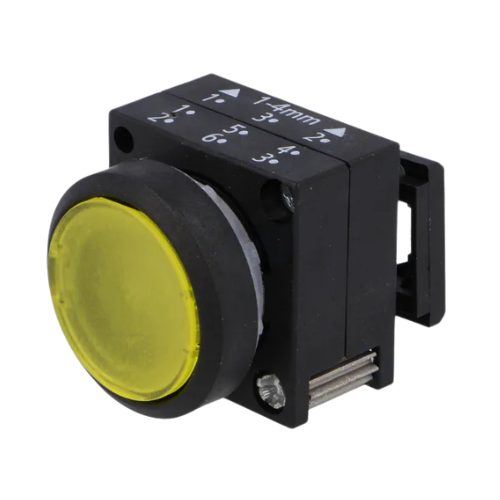 SIEMENS 3SB3 BOTONERA CABEZA BOTON PULS ILUM AMARILLO