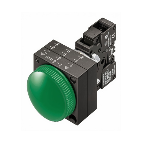 SIEMENS 3SB3 LAMP DE SEÑALIZACION VERDE 110V C-LED