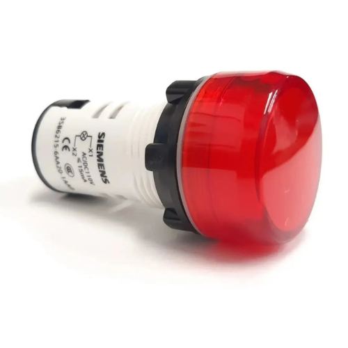 SIEMENS 3SB3 LAMPARA DE SEÑALIZACION ROJA 24VAC/DC LED