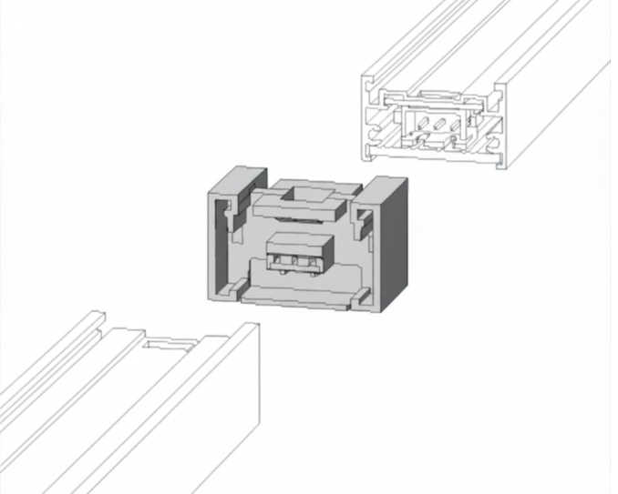 MAGG INTERCONECTOR LINEA CONTINUA BL FLAT