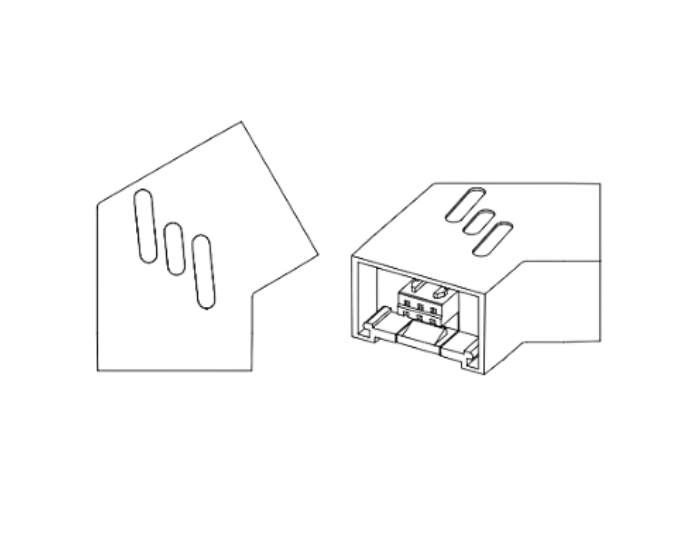 MAGG INTERCONECTOR VERT. 120° BL FLAT BC
