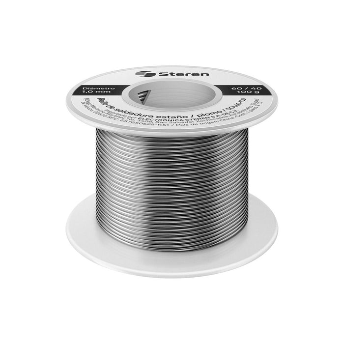 STEREN ROLLO DE SOLDADURA 100 GR (60/40) ESTAÑO/PLOMO