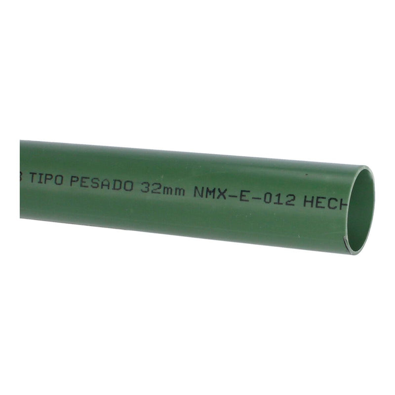 Tubo Pvc Verde Electrico Pesado 1-1/4"" (32Mm) 3 M SKU: TUBoP32