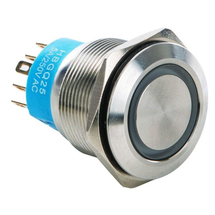 STEREN SWITCH PUSH METALICO C/LUZ 5A
