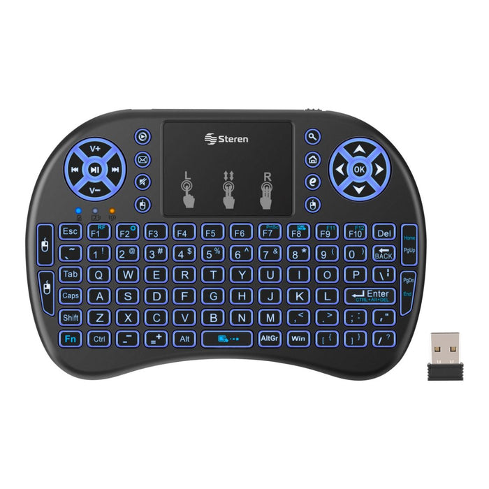 STEREN TECLADO INALAMBRICO TOUCH PAD BATERIA RECARGABLE