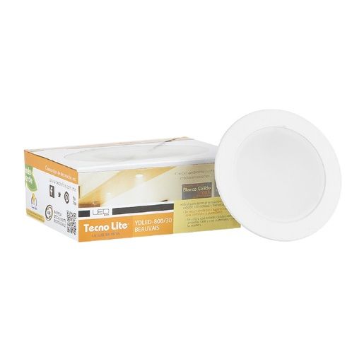 TECNOLITE INTERIOR EMPOTRADOS LED 4.5W100-240V3000 BEAUVAIS YDLED-800/30
