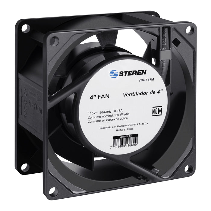 STEREN VENTILADOR P/TABLERO 4"" 117V C.A