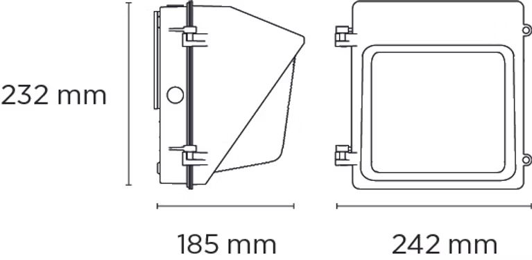 MAGG WALLPACK 60W 100-305V 60K GR AC