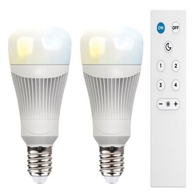 Tecnolite Foco LED A19 11.5W 2700-6500K 2Pz + Control Evoluziona SKU: 11DA19LEDCCTWVB-K