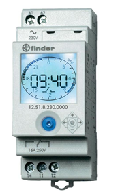 FINDER INTERRUPTOR HORARIO SEMANAL 1CC 120-230VAC