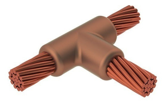 MOLDE CABLE 4/0 EN T FRONT A VARILLA 5/8 P/CARGA 150