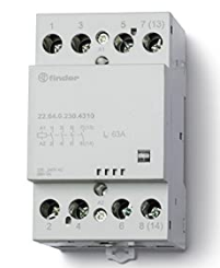 FINDER CONTACTOR PROPOSITO DEFINIDO 4 POLOS 63A 230VAC