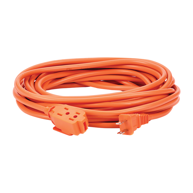 ARGOS EXTENSION 8 MTS 2X16AWG 13AMPS 3 TOMAS NARANJA
