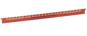 LEGRAND MEMOCAB NUMERO 2 ROJO (ANCHO 23 mm)