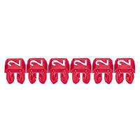 LEGRAND CAB 3 NUMERO 2 ROJO (AWG: 20-16)