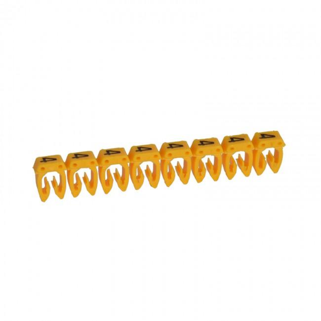 LEGRAND CAB 3 NUMERO 4 AMARILLO (AWG: 20-16)