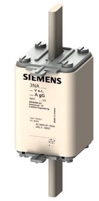 SIEMENS CARTUCHO DE FUSIBLES NH NH1 ENTRADA: 224 A GG UN AC: 500 V UN DC: 440 V INDICADOR DE FUSION SUPERIOR OREJETAS ENERGIZADAS
