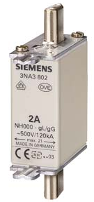SIEMENS FUSIBLE NH TAMAÑO 000 40Amp