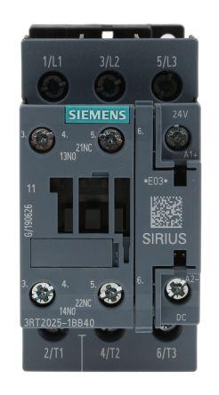 SIEMENS CONTACTOR 3P S0 17AMPS B-24VDC 1NA 1NC