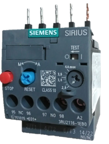 Siemens Relevador Sobrecarga 11 - 16 A S0 SKU: 3RU2126-4AB0