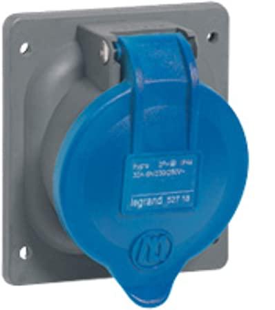 LEGRAND TOMA EMPOTRAR 3P+T 32A 200/250V 9H AZUL IP44 HYPRA