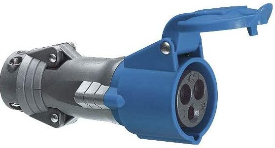 LEGRAND TOMA AEREA 2P+T 32A 200/250V 6H AZUL IP44 HYPRA