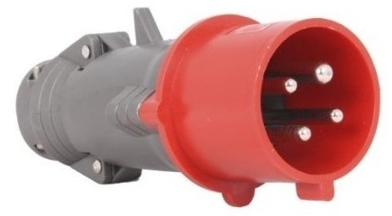 LEGRAND CLAVIJA AEREA 3P+T 63A 380/415V 6H ROJO IP44 HYPRA