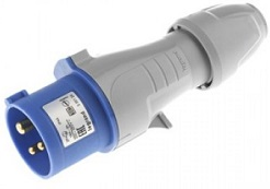 LEGRAND CLAVIJA AEREA 2P+T 16A 200-250V 6H AZUL IP44 TEMPRA