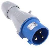 LEGRAND CLAVIJA AEREA 3P+T 16A 200-250V 9H AZUL IP44 TEMPRA