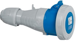 LEGRAND TOMA AEREA 3P+T 32A 200/250V 9H AZUL IP66/67 TEMPRA