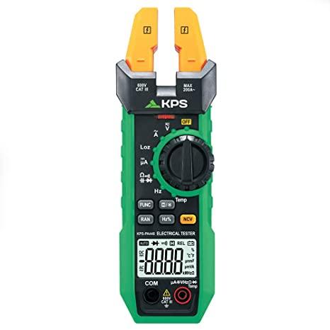 KPS AMPERIMETRO PINZA MAXILAR ABIERTO 200A CORRIENTE AC/DC MILIAM