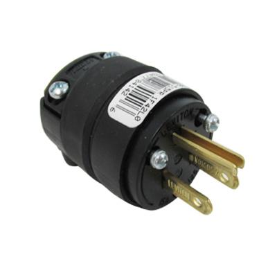 Leviton Clavija Recta 2P+T 15A 125Vac Hule 5-15P SKU: 6266-515PR