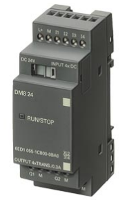 SIEMENS LOGO MOD EXP 4ED 24VDC 4SD TRANS 24VDC DM8 24