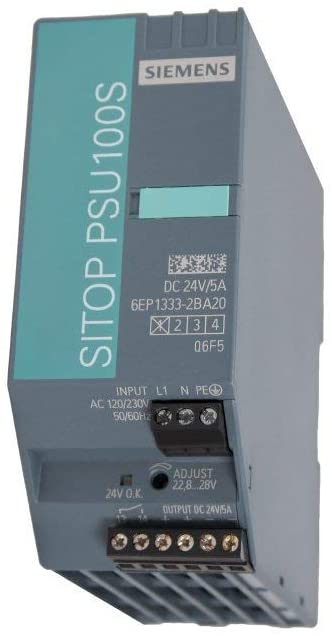 SIEMENS FUENTE SITOP PSU100S 1F 120 o 230VAC SAL 24VDC 5A