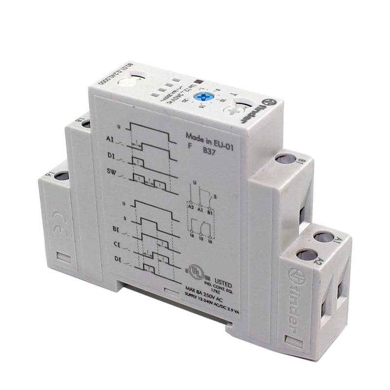 FINDER TIMER MULTIFUNCION 16A 1P2T 12-240VAC/DC P/RIEL