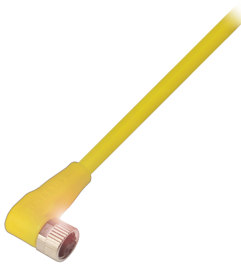 BALLUFF CABLE M8 3P HEMBRA CODO 2MTS 3HILOS PVC CODIF-A