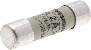 BUSS FUSIBLE CILINDRICO 10X38mm 2 A C10G2