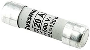 BUSS FUSIBLE CILINDRICO 10X38mm 20 A C10G20