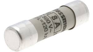 BUSS FUSIBLE CILINDRICO 10X38mm 8 AMPS C10G8