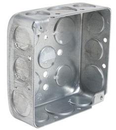 CAJA CUADRADA GALVANIZADA DE 1-1/4""