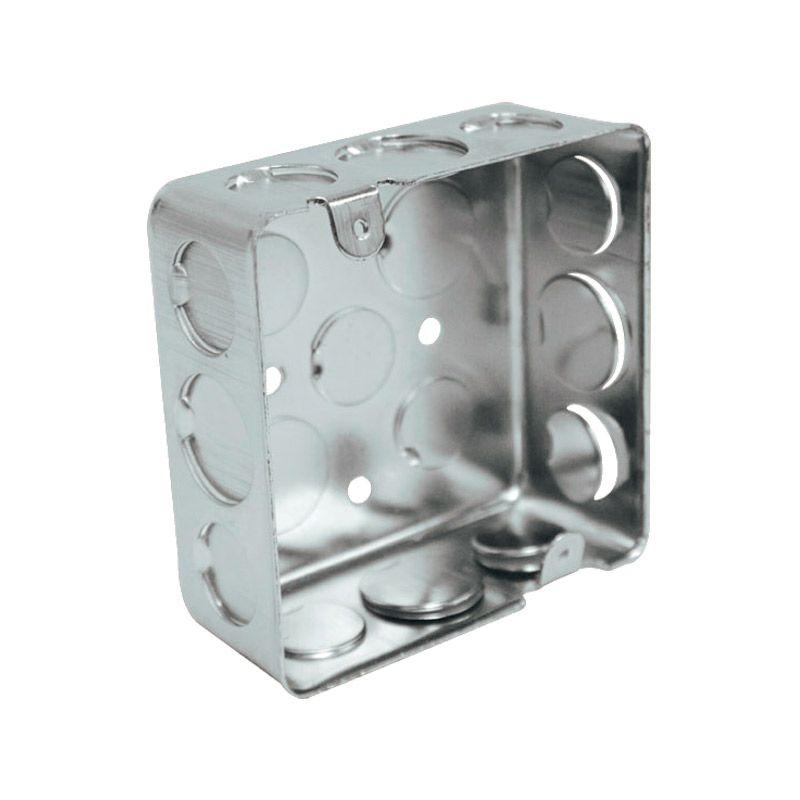 CAJA CUADRADA GALVANIZADA DE 3/4""
