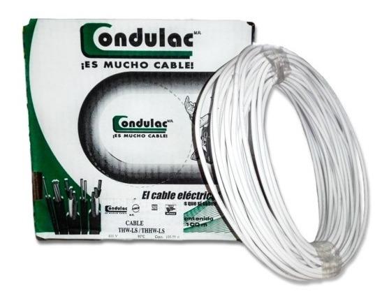 CONDULAC CABLE 12 BLANCO THHW CAJA 100MTS