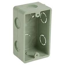 CHALUPA PVC VERDE 13mm (1/2) 4X2" 8 KNOCKOUTS