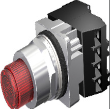 SIEMENS BOTON 30MM ILUM SALIENTE ROJO LED 120VCA -COMPLETO
