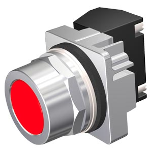 SIEMENS BOTON 30MM ROJO 1NC+1NA -COMPLETO