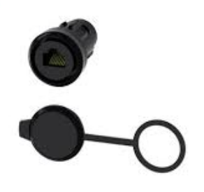 SIEMENS Pasa muros RJ45 22mm plástico negro SKU: 3SU1900-0GB10-0AA0