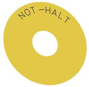 SIEMENS rotulo redondo parada de emergenciaencia SKU: 3SU1900-0BC31-0AT0