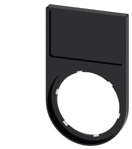 SIEMENS PORTAPLACAS NEGRO 22MM ETIQUETA 17.5X27MM